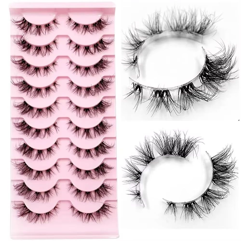 Eyelash Extension Cat Eye Wispy - ขนตาแบบแบ่งส่วน ขนตามังงะ 3D ขนตาแบบใส ขนตาธรรมชาติ ขนตามิงค์บางๆ