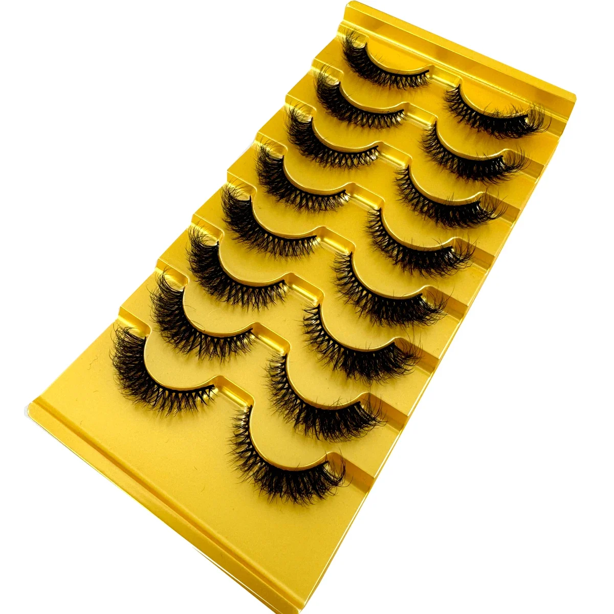 Eyelash Extension Cat Eye Wispy - AMSDCN ขนตาปลอมแบบตาแมว 8 คู่ รุ่นใหม่ 5