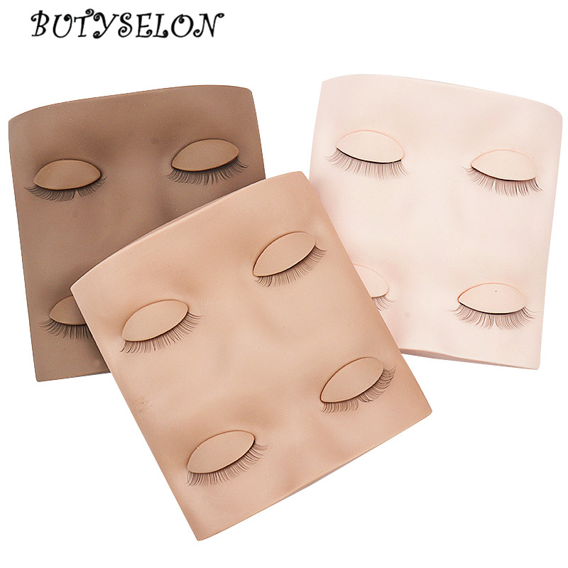 Eyelash Extension Model - ซิลิโคน Lash HEAD Mannequin ตาที่ถอดออกได้ชุดอุปกรณ์ Professional