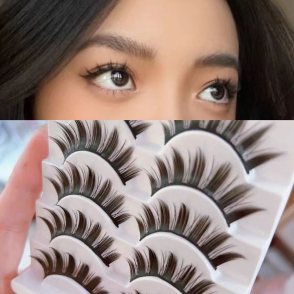 Eyelash Extension Wet Look - ขนตาปลอมแบบเป็นช่อ สไตล์แมวเหมียว ให้ลุคเปียกเป็นธรรมชาติ แต่งหน้าสไตล์แฟนตาซี สำหรับคอสเพลย์ ขนตาปลอมแบบแหลม