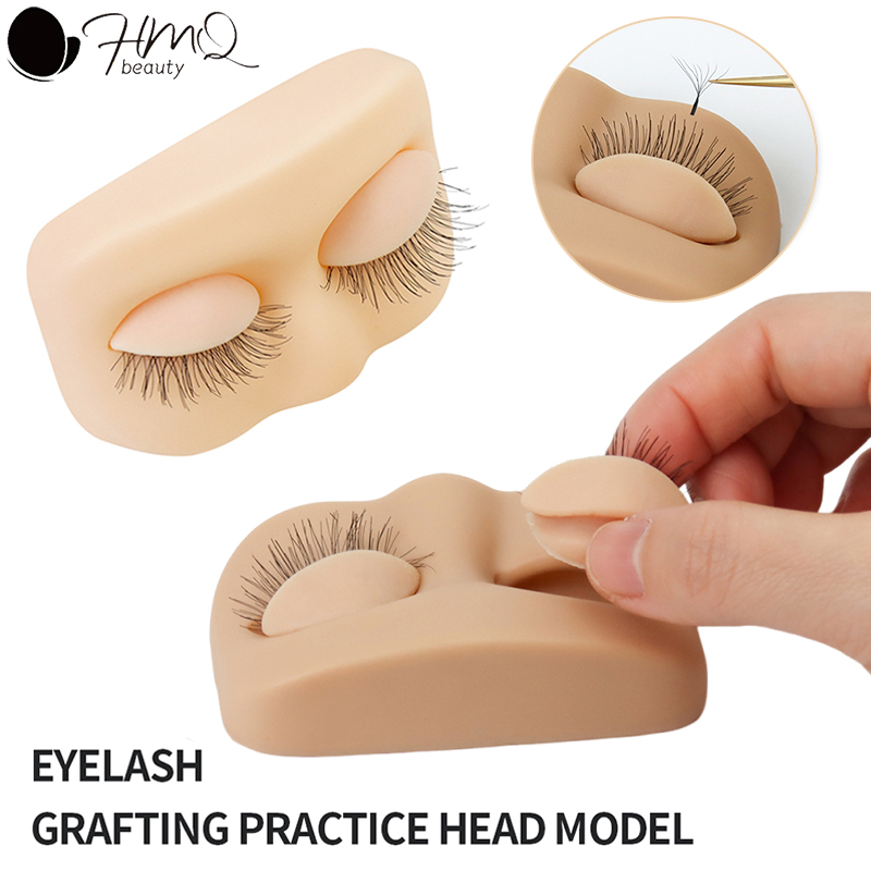 Eyelash Extension Model - Eyelash EXTENSION Practice หัวที่ถอดออกได้เปลือกตาแบนนางแบบ Lash Grafting