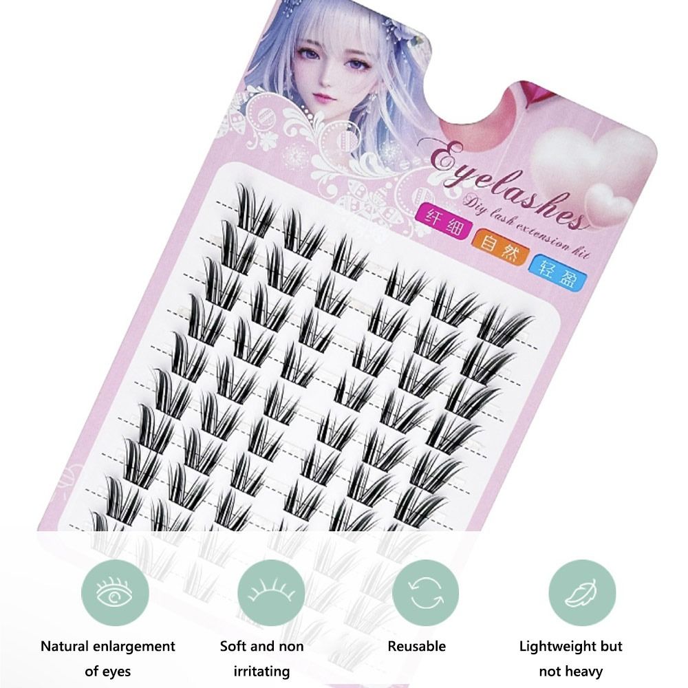 ขนตาปลอมแบบกลุ่ม 12 มม. ทรงแคท - Eyelash Extension Wet Look บทวิจารณ์และราคา