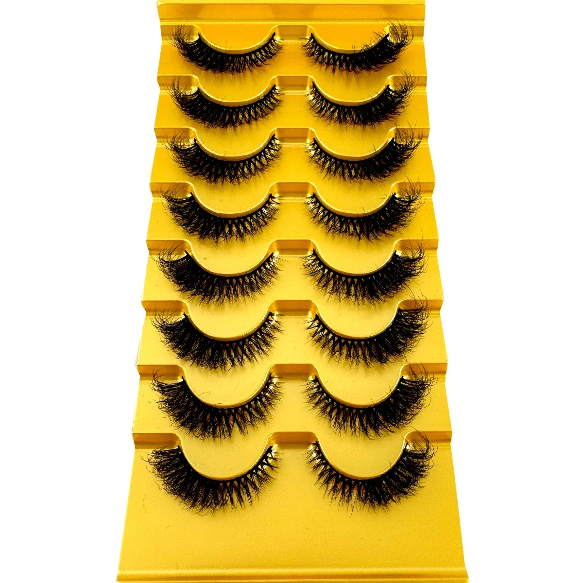 AMSDCN ขนตาปลอมแบบตาแมว 8 คู่  - Eyelash Extension Cat Eye Wispy บทวิจารณ์และราคา