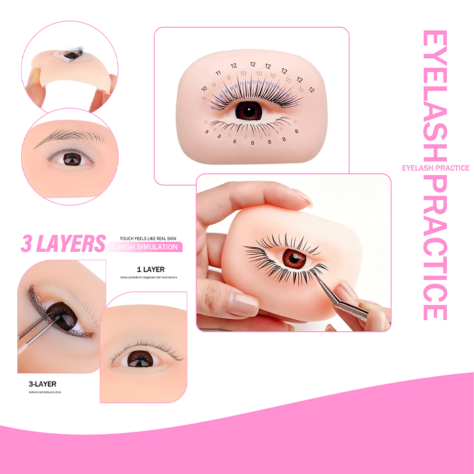 ขนตาปลอม 3 ชั้น แบบใช้ซ้ำได้ ส - Eyelash Extension Model บทวิจารณ์และราคา