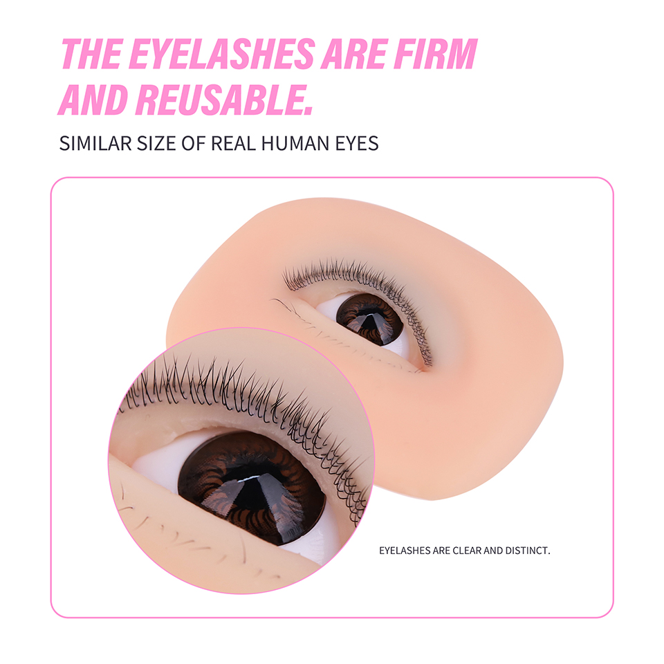 โมเดลตาซิลิโคน 3 ชั้นสำหรับฝึก - Eyelash Extension Model บทวิจารณ์และราคา