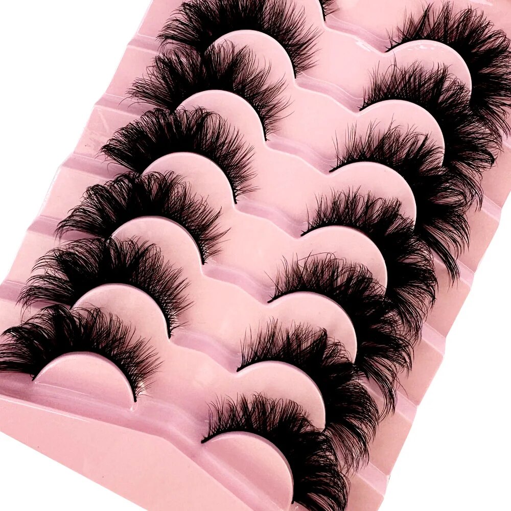 ใหม่ขนตาแมว 5D Natural False L - Eyelash Extension Cat Eye Wispy บทวิจารณ์และราคา