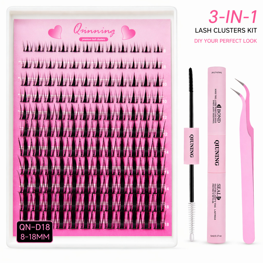 ชุดขนตาปลอม QIUNING Lash Clust - Eyelash Extension Wet Look บทวิจารณ์และราคา