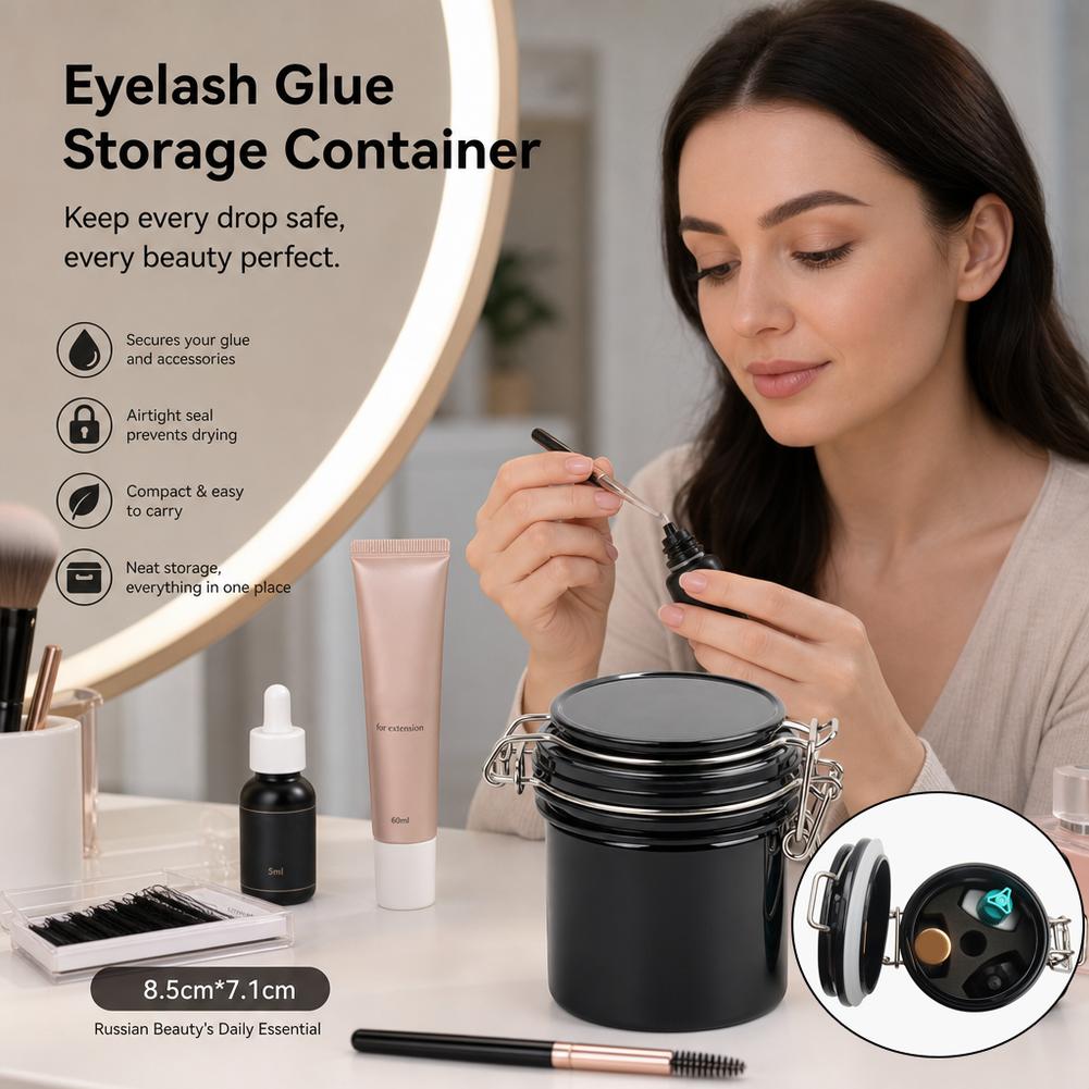 กล่องเก็บกาวต่อขนตาแบบปิดสนิท  - Eyelash Extension Repair บทวิจารณ์และราคา