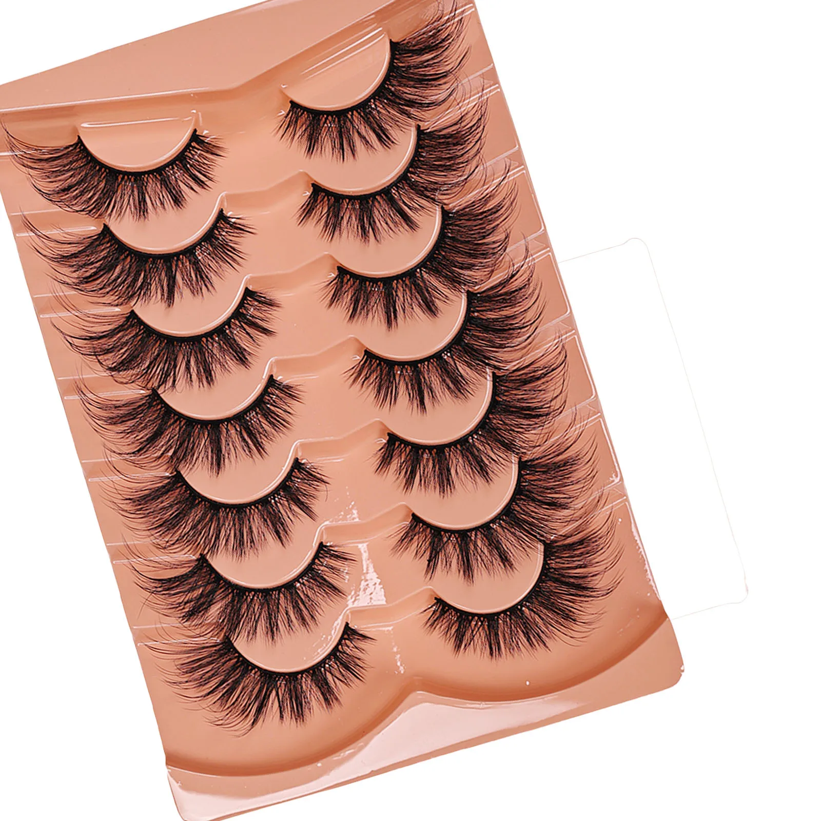 ขนตาปลอมแบบตาแมว 7 คู่ ขนตาปลอ - Eyelash Extension Cat Eye Wispy บทวิจารณ์และราคา