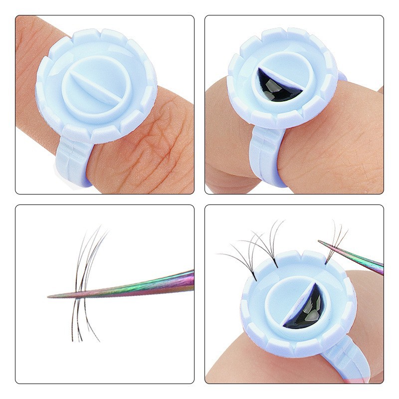 100 ชิ้นกาวทิ้งผู้ถือแหวน Eyel - Eyelash Extension Repair บทวิจารณ์และราคา