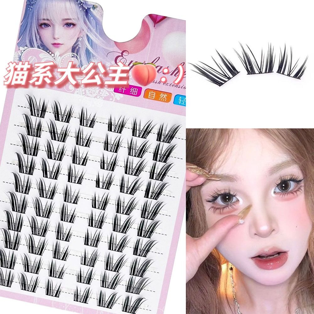 ขนตาปลอมแบบช่อ Cat Eye Fairy L - Eyelash Extension Wet Look บทวิจารณ์และราคา