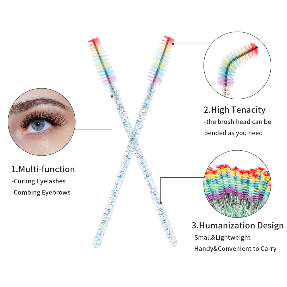 แปรงแต่งขนตาคริสตัลสีรุ้ง 50 ช - Eyelash Extension Repair บทวิจารณ์และราคา