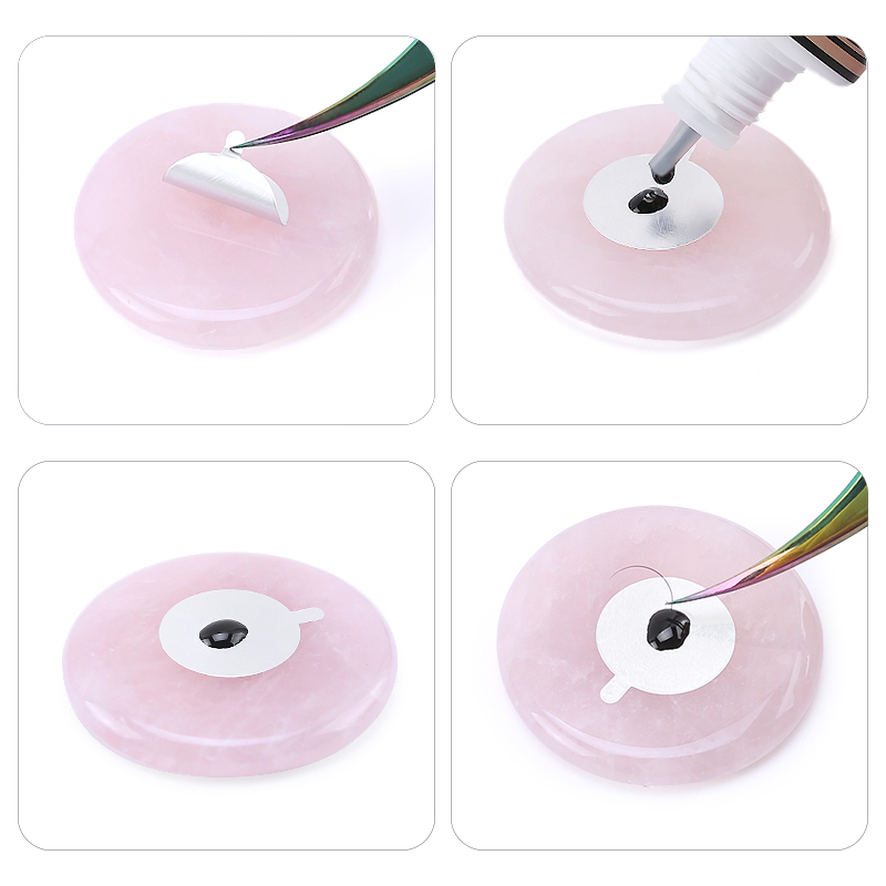 กาวพาเลทขนตาสีชมพูสีเขียวหยกหิ - Eyelash Extension Repair บทวิจารณ์และราคา