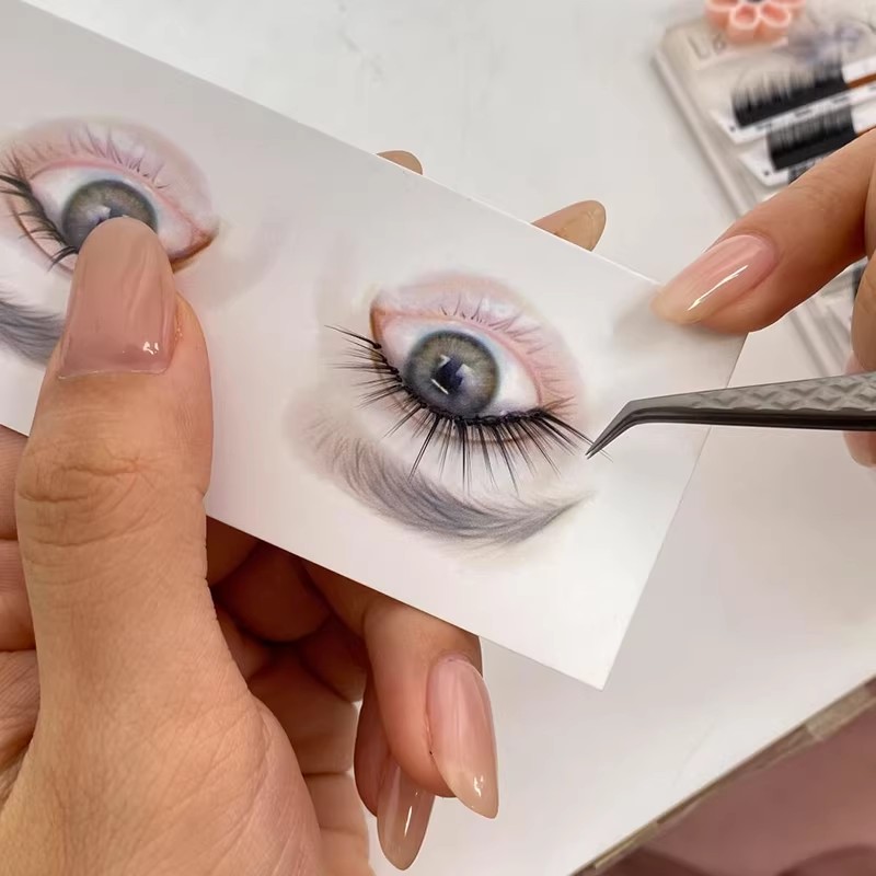 การ์ดแมปปิ้งขนตาแบบใช้ซ้ำได้สำ - Eyelash Extension Model บทวิจารณ์และราคา