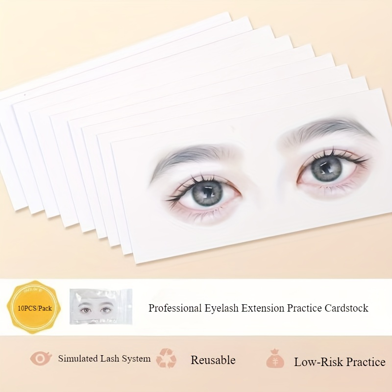การ์ดแมปปิ้งขนตาแบบใช้ซ้ำได้สำ - Eyelash Extension Model บทวิจารณ์และราคา
