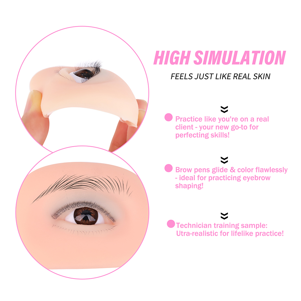 หุ่นฝึกต่อขนตาพร้อมขนตาบนและล่ - Eyelash Extension Model บทวิจารณ์และราคา