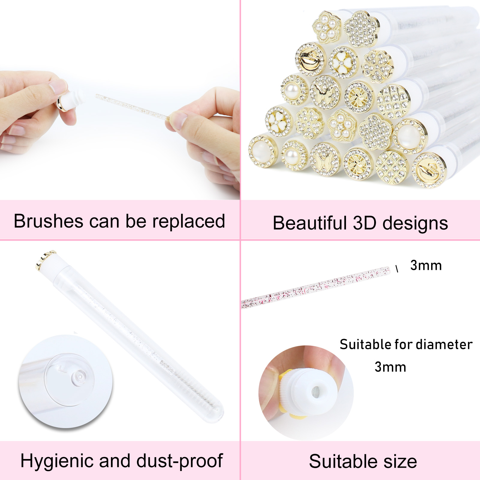 มาสคาร่าหลอด 30pcs Reusable La - Eyelash Extension Options บทวิจารณ์และราคา