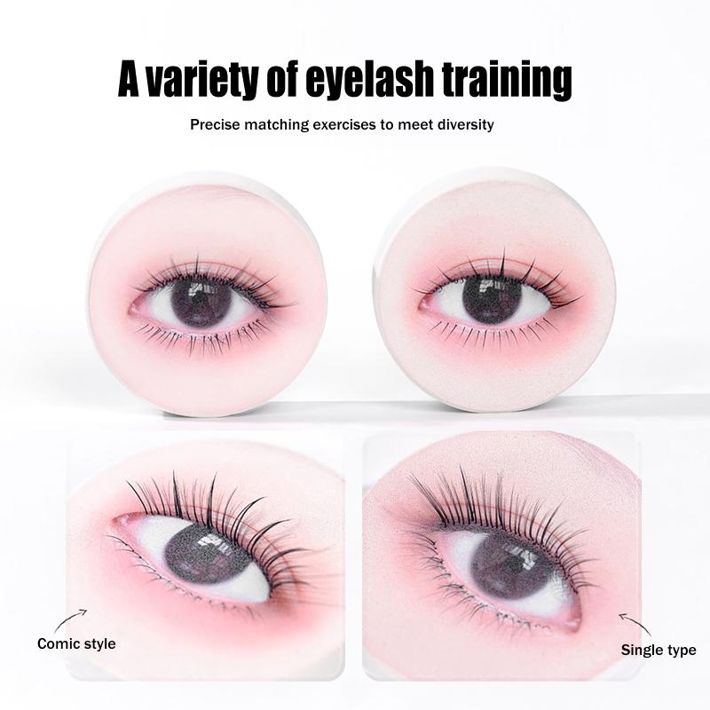 แผ่นโชว์ขนตาปลอมสำหรับฝึกต่อขน - Eyelash Extension Model บทวิจารณ์และราคา