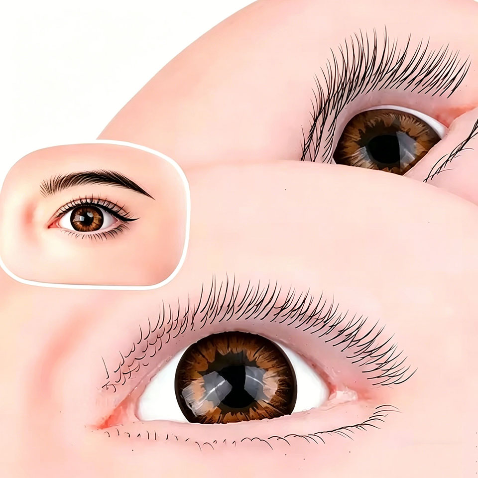 หุ่นจำลองส่วนหัวทำจากซิลิโคนพร - Eyelash Extension Model บทวิจารณ์และราคา