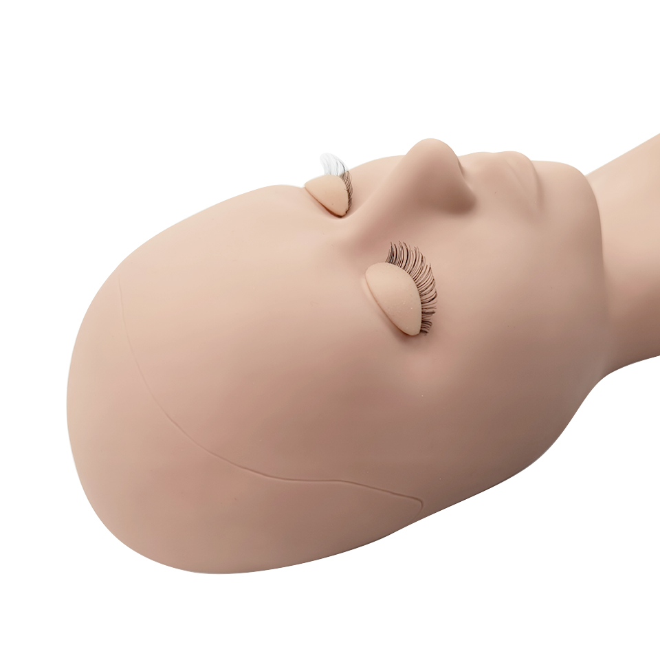 หุ่นจำลองส่วนหัวทำจากซิลิโคนพร - Eyelash Extension Model บทวิจารณ์และราคา
