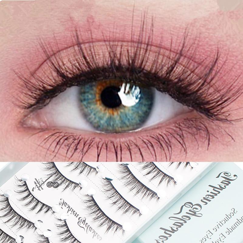 ขนตาปลอมแบบยาวเป็นธรรมชาติ 10  - Eyelash Extension Cat Eye Wispy บทวิจารณ์และราคา