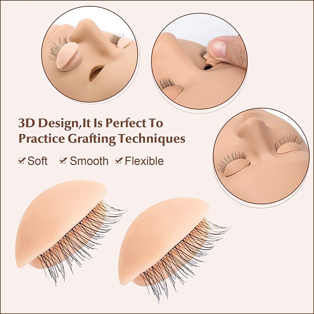 หัวฝึกต่อขนตาอเนกประสงค์ สำหรั - Eyelash Extension Model บทวิจารณ์และราคา